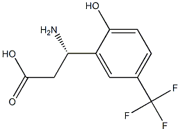 (S)-3-AMINO-3-(2-HYDROXY-5-(TRIFLUOROMETHYL)PHENYL)PROPANOIC ACID,1336455-52-7,结构式