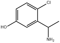 3-(1-AMINOETHYL)-4-CHLOROPHENOL,1337115-64-6,结构式