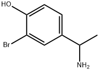 4-(1-氨基乙基)-2-溴苯酚 结构式