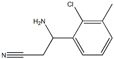 3-AMINO-3-(2-CHLORO-3-METHYLPHENYL)PROPANENITRILE Structure