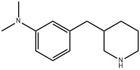 Benzenamine,N,N-dimethyl-3-(3-piperidinylmethyl)- 化学構造式