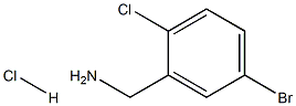 (5-bromo-2-chlorophenyl)methanamine hydrochloride Structure