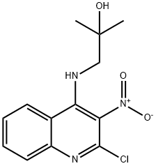 1-[(2-chloro-3-nitro-4-quinolinyl)amino]-2-methyl-2-propanol