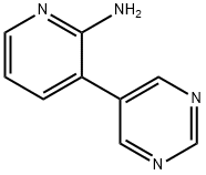 3-(PYRIMIDIN-5-YL)PYRIDIN-2-AMINE Struktur