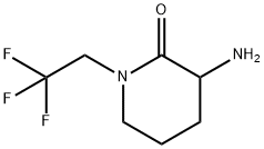 3-amino-1-(2,2,2-trifluoroethyl)piperidin-2-one Struktur