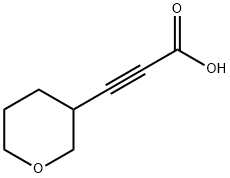 3-(四氢-2H-吡喃-3-基)丙炔酸,1339388-27-0,结构式