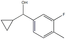 cyclopropyl(3-fluoro-4-methylphenyl)methanol Struktur