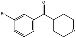 4-(3-bromobenzoyl)oxane Structure