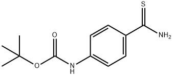TERT-BUTYL N-(4-CARBAMOTHIOYLPHENYL)CARBAMATE Structure