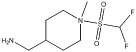 4-Piperidinemethanamine, 1-[(difluoromethyl)sulfonyl]-N-methyl- Struktur