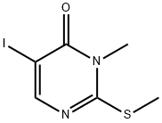 5-Iodo-3-methyl-2-(methylthio)pyrimidin-4(3H)-one Struktur