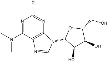 2-Chloro-N6,N6-dimethyladenosine 化学構造式