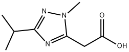 2-(3-isopropyl-1-methyl-1H-1,2,4-triazol-5-yl)acetic acid Structure