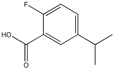 2-氟-5-(丙-2-基)苯甲酸 结构式