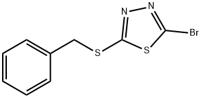 2-(benzylsulfanyl)-5-bromo-1,3,4-thiadiazole 化学構造式