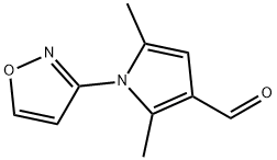 2,5-dimethyl-1-(1,2-oxazol-3-yl)-1H-pyrrole-3-carbaldehyde Structure