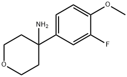 4-(3-氟-4-甲氧基苯基)氧杂-4-胺,1341870-70-9,结构式