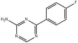 4-(4-Fluorophenyl)-1,3,5-triazin-2-amine Struktur