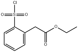 ethyl 2-[2-(chlorosulfonyl)phenyl]acetate Structure