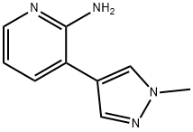 3-(1-METHYL-1H-PYRAZOL-4-YL)PYRIDIN-2-AMINE Structure