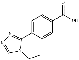 4-(4-ethyl-4H-1,2,4-triazol-3-yl)benzoic acid Struktur