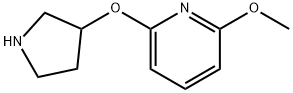 2-methoxy-6-(pyrrolidin-3-yloxy)pyridine Struktur