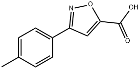 3-(4-methylphenyl)-1,2-oxazole-5-carboxylic acid 化学構造式