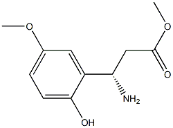METHYL (3S)-3-AMINO-3-(2-HYDROXY-5-METHOXYPHENYL)PROPANOATE Structure