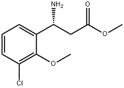 METHYL (3R)-3-AMINO-3-(3-CHLORO-2-METHOXYPHENYL)PROPANOATE Structure