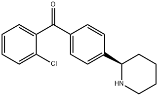 4-((2R)(2-Piperidyl))phenyl 2-chlorophenyl ketone Struktur