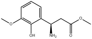 METHYL (3R)-3-AMINO-3-(2-HYDROXY-3-METHOXYPHENYL)PROPANOATE Structure