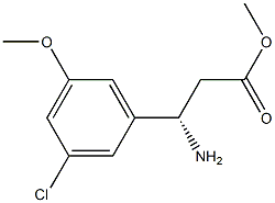 METHYL (3S)-3-AMINO-3-(3-CHLORO-5-METHOXYPHENYL)PROPANOATE Structure