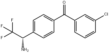 4-((1S)-1-Amino-2,2,2-trifluoroethyl)phenyl 3-chlorophenyl ketone,1344524-23-7,结构式