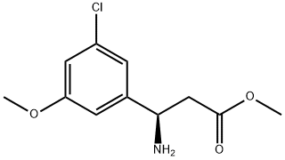 METHYL (3R)-3-AMINO-3-(3-CHLORO-5-METHOXYPHENYL)PROPANOATE Structure