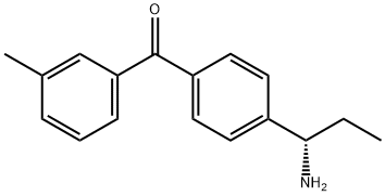 4-((1S)-1-Aminopropyl)phenyl 3-methylphenyl ketone,1344558-93-5,结构式