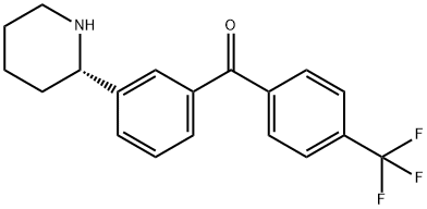 3-((2S)(2-Piperidyl))phenyl 4-(trifluoromethyl)phenyl ketone Structure
