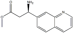 METHYL (3R)-3-AMINO-3-(7-QUINOLYL)PROPANOATE Structure