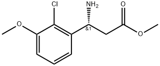 METHYL (3R)-3-AMINO-3-(2-CHLORO-3-METHOXYPHENYL)PROPANOATE Structure