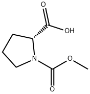 (2R)-1-methoxycarbonylpyrrolidine-2-carboxylic acid Struktur