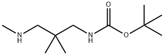 tert-butyl N-[2,2-dimethyl-3-(methylamino)propyl]carbamate Structure