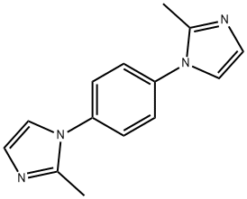1,4-bis(2-methyl-1H-imidazol-1-yl)benzene Struktur