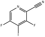 3,5-Difluoro-4-iodo-pyridine-2-carbonitrile Struktur
