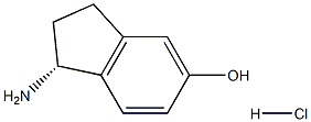 (R)-1-AMINO-2,3-DIHYDRO-1H-INDEN-5-OL HYDROCHLORIDE Struktur