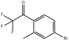 1-(4-溴-2-甲基苯基)-2,2,2-三氟乙酮, 1351479-07-6, 结构式