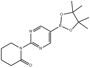 2-(PIPERIDON-1-YL)PYRIMIDINE-5-BORONIC ACID PINACOL ESTER 结构式