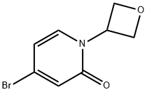 4-溴-1-(氧杂环丁烷-3-基)吡啶-2(1H)-酮, 1352754-13-2, 结构式