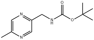 Carbamic acid,N-[(5-methyl-2-pyrazinyl)methyl]-, 1,1-dimethylethyl ester Struktur