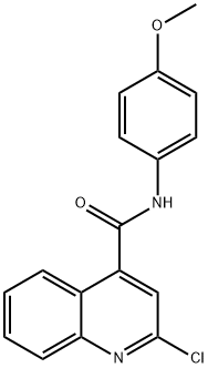 2-Chloro-N-(4-methoxyphenyl)quinoline-4-carboxamide Structure