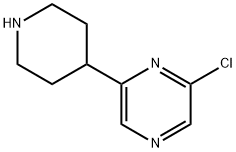 2-CHLORO-6-(PIPERIDIN-4-YL)PYRAZINE Structure