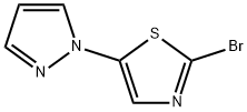 2-Bromo-5-(1H-pyrazol-1-yl)thiazole 结构式